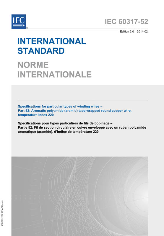 Cover IEC 60317-52:2014